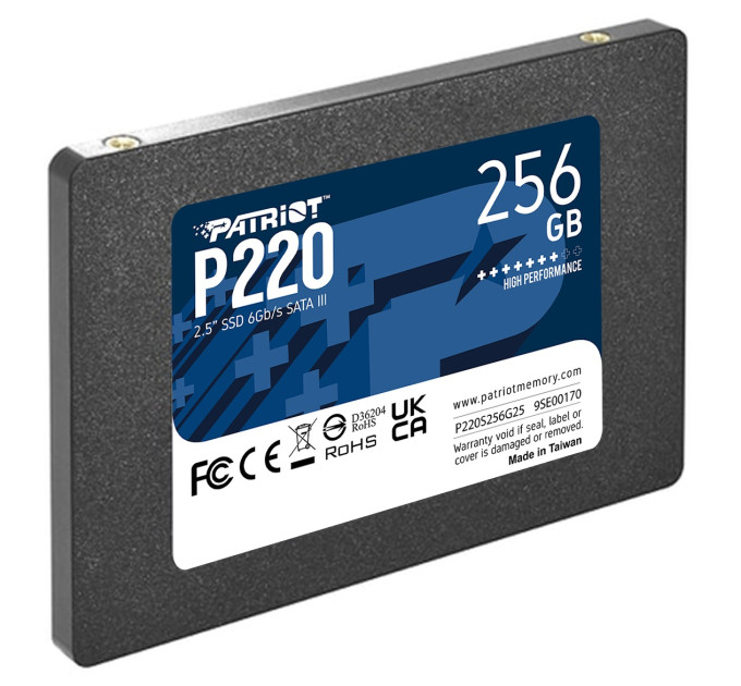 SSD-накопичувач  Patriot P220 SATA III 256GB (P220S256G25)
