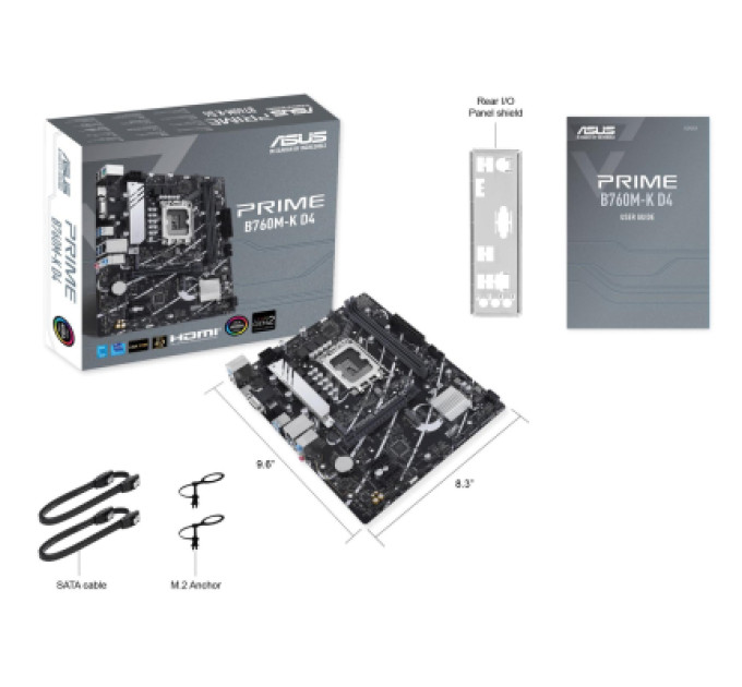 ASUS Материнська плата ASUS PRIME B760M-K D4