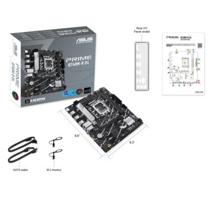 ASUS Материнська плата ASUS PRIME B760M-R D4