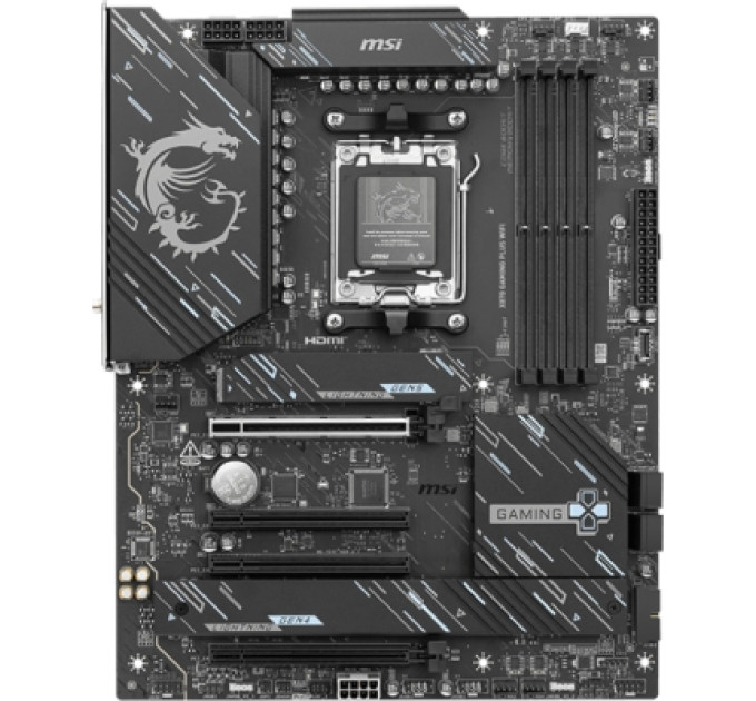 MSI Материнська плата MSI X870E GAMING PLUS WIFI