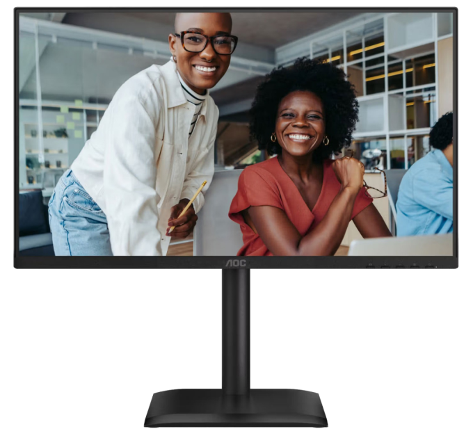 AOC Монiтор TFT AOC 23.8" 24E4CV IPS FHD 120Hz HDMI DP USB-C RJ-45 Pivot USB MM Black