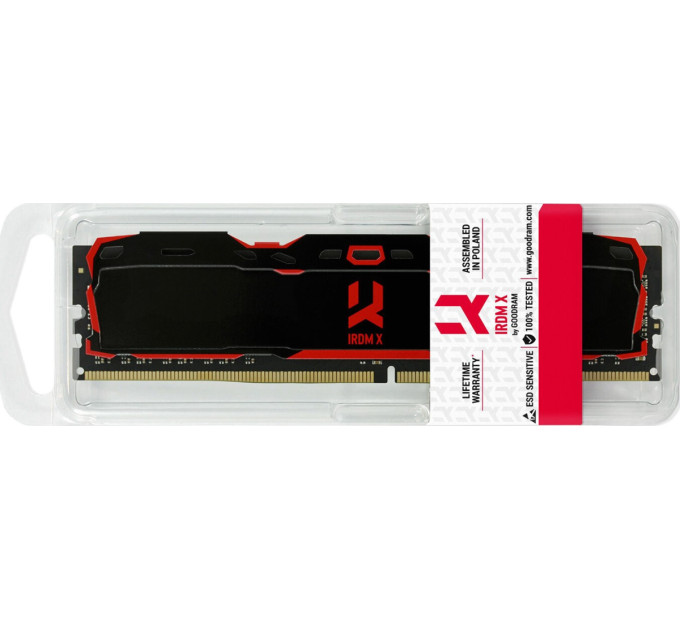 Goodram Модуль пам`яті DDR4 16GB/3200 Goodram Iridium X Black (IR-X3200D464L16SA/16G)