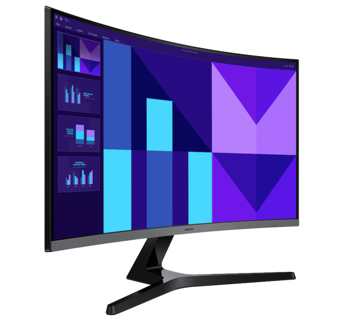 Samsung Монiтор Samsung 27" Essential S3 S27D390G (LS27D390GAIXUA) VA Black Curved 100Hz