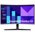 Samsung Монiтор Samsung 27" Essential S3 S27D390G (LS27D390GAIXUA) VA Black Curved 100Hz