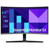 Монiтор Samsung 27" Essential S3 S27D390G (LS27D390GAIXUA) VA Black Curved 100Hz