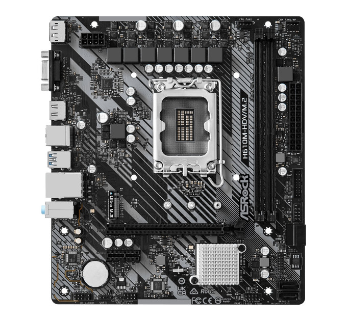 ASRock Материнська плата ASRock H610M-HDV/M.2 R2.0 Socket 1700