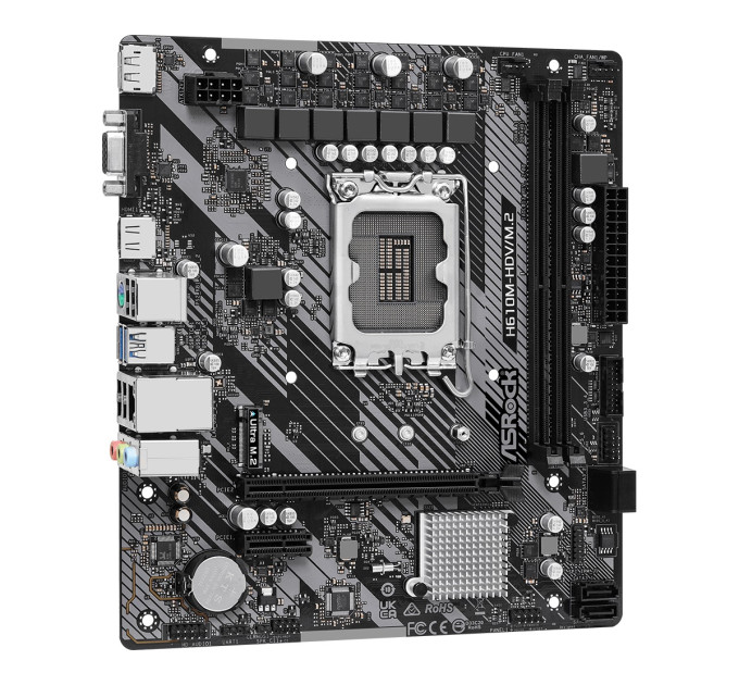 ASRock Материнська плата ASRock H610M-HDV/M.2 R2.0 Socket 1700