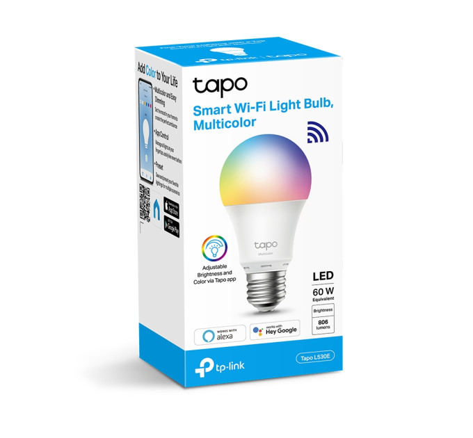 TP-Link Лампа розумна TP-Link Tapo L530E 8.7W 2500К-6500К E27