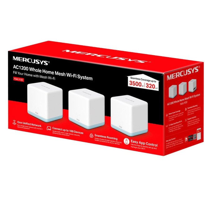 Mercusys WiFi Mesh-система Mercusys Halo H30 (3-pack)