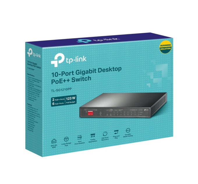 TP-Link Комутатор TP-Link TL-SG1210PP