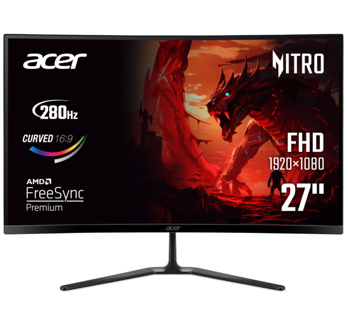 Монiтор 27" Acer Nitro ED270Zbmiipx (UM.HE0EE.Z01) Black