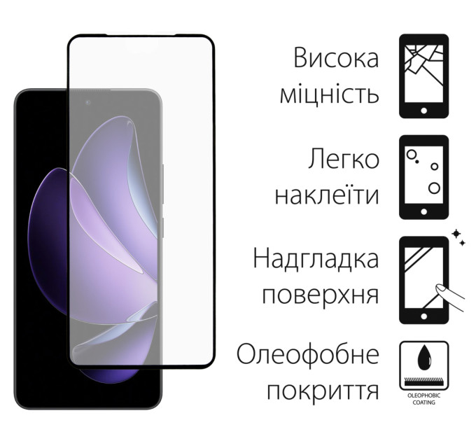Dengos Чохол до мобільного телефона Dengos Oppo Reno13 5G Carbon+glass Blue (DG-KM-177)