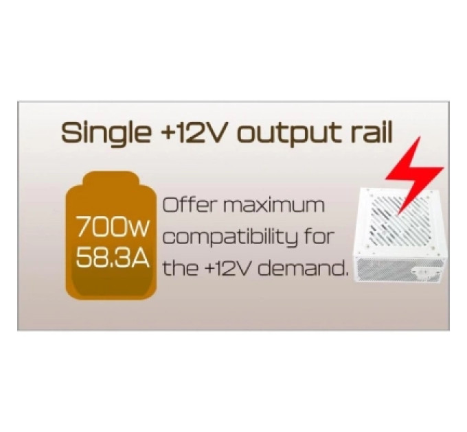 HighPower Блок живлення HighPower 700W (HPE-700ST-B12S)