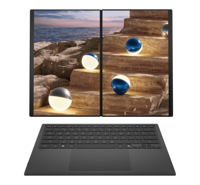 Ноутбук ASUS Zenbook Duo UX8407AA-SN604W 14" 3K Touch OLED, Intel Ultra X9 378H, 32GB, F2TB, UMA, Win11P, Сірий