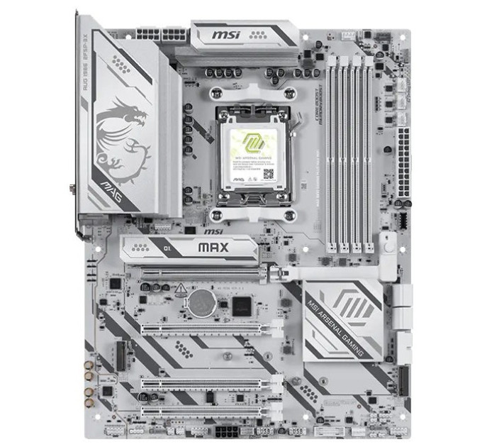 MSI Материнcька плата MSI MAG B850 GAMING PLUS MAX WIFI sAM5 B850 4xDDR5 M.2 DP Wi-Fi BT ATX