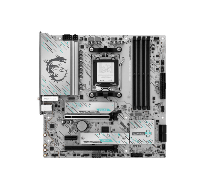 Материнcька плата MSI B850M GAMING PLUS WIFI sAM5 B850 4xDDR5 M.2 HDMI DP WiFi BT mATX
