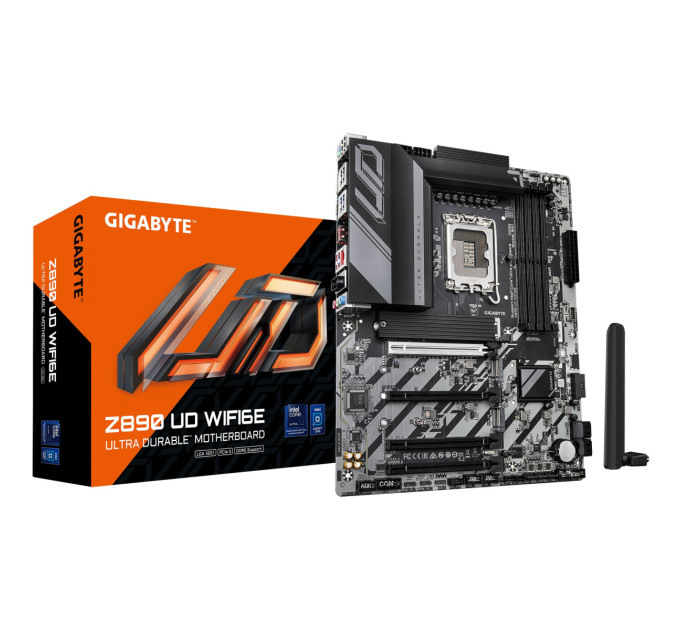 GIGABYTE Материнська плата GIGABYTE Z890 UD WIFI6E s1851 Z890 4xDDR5 M.2 Wi-Fi DP ATX