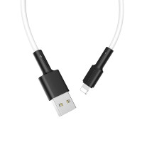 Кабель  BOROFONE BX31 USB to iP 2.4A, 1m, silicone, TPE connectors, White