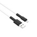 Кабель  BOROFONE BX31 USB to iP 2.4A, 1m, silicone, TPE connectors, White