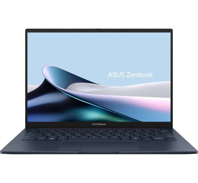Ноутбук ASUS Zenbook 14 UX3405CA-QL296 14" WUXGA Touch OLED, Intel Ultra 5 225H, 16GB, F512GB, UMA, NoOS, Блакитний