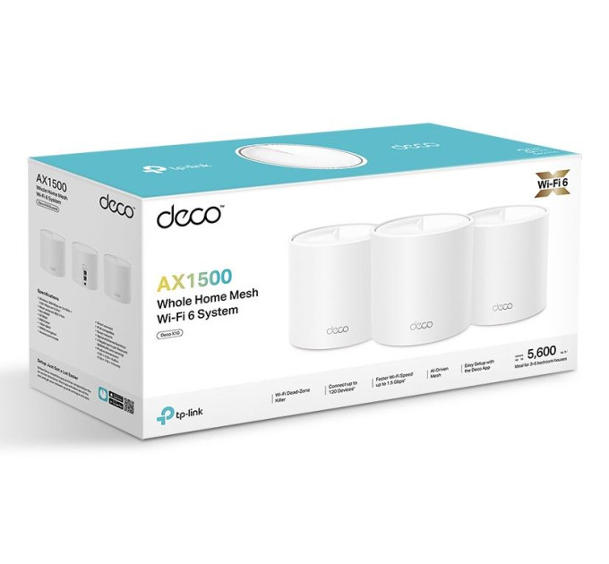TP-Link Mesh-система (3 шт у комплекті), Deco X10(3-pack) TP-LINK