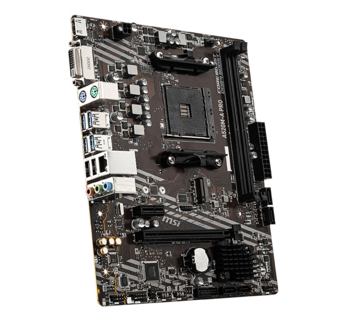 MSI Материнська плата AMD A520 SAM4 MATX A520M-A PRO MSI