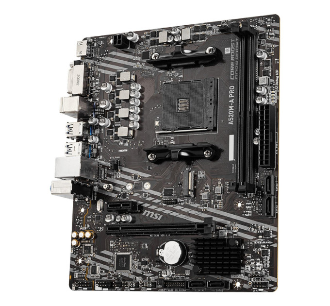 MSI Материнська плата AMD A520 SAM4 MATX A520M-A PRO MSI