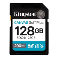 Карта пам`ятi SDXC 128GB UHS-I/U3 Class 10 Kingston Canvas Go! Plus R200/W200MB/s (SDG4/128GB)
