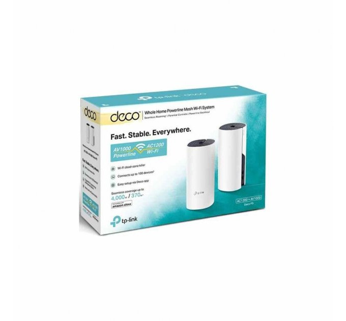 TP-Link Домашня Powerline Mesh Wi-Fi система (2 шт у комплекті), арт. Deco P9(2-pack) TP-LINK