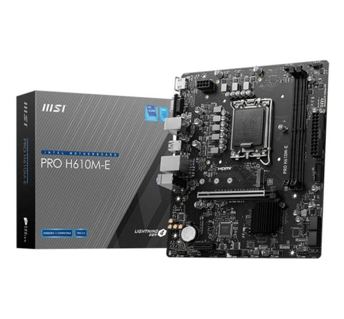 Материнська плата MSI Pro H610M-E Socket 1700