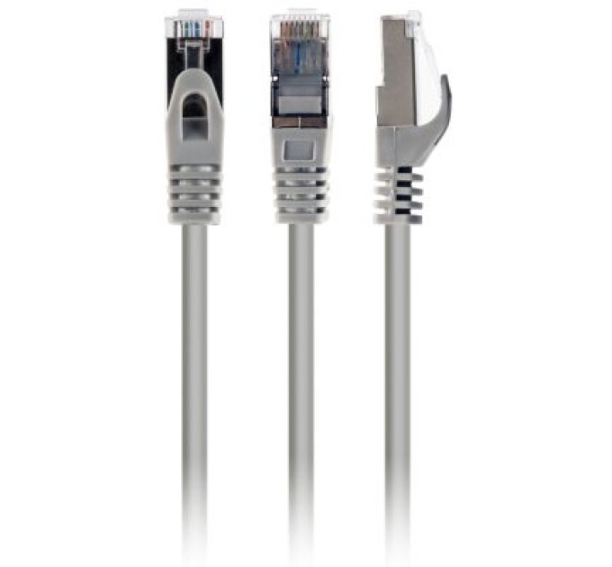 Cablexpert Патч корд Cablexpert PP6A-LSZHCU-3M, S/STP, литий, 50u" штекер із фіксатором, 3.0 м, сірий