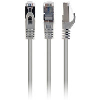 Патч корд Cablexpert PP6A-LSZHCU-10M, S/STP, литий, 50u" штекер із фіксатором, 10.0 м, сірий