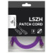 Cablexpert Патч корд Cablexpert PP6A-LSZHCU-V-2M, S/STP, литий, 50u" штекер із фіксатором, 2,0 м, пурпуровий