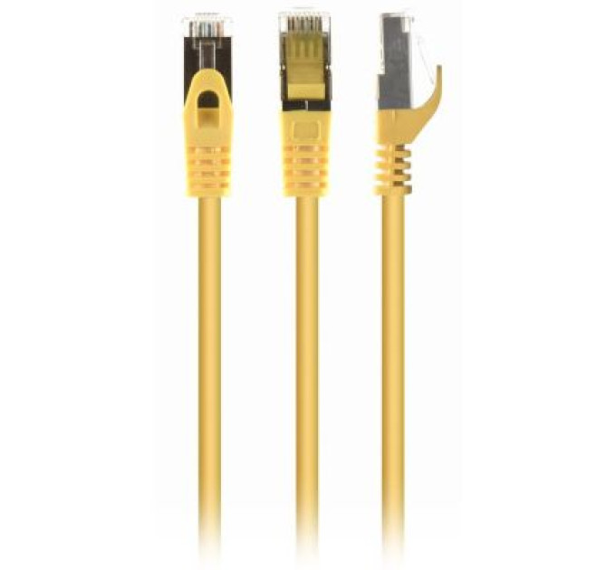 Cablexpert Патч корд Cablexpert PP6A-LSZHCU-Y-2M, S/STP, литий, 50u" штекер із фіксатором, 2.0 м, жовтий