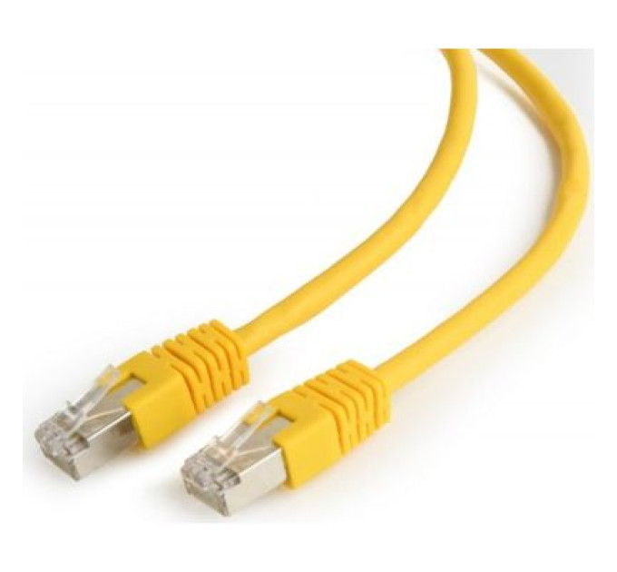 Cablexpert Патч корд Cablexpert PP6-0.25M/Y, FTP, категорія. 6, литий,  50u" штекер із фіксатором, 0.25 м, жовтий