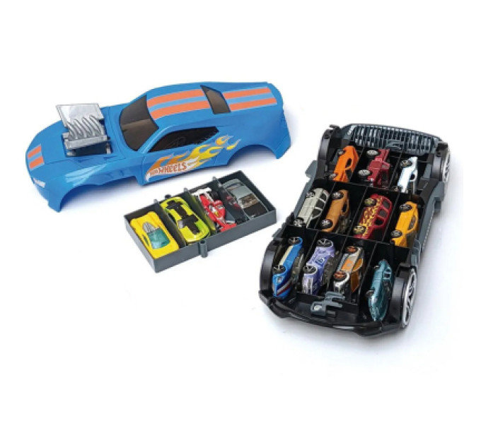 Hot Wheels Ігровий набір Hot Wheels Гоночний автомобіль-гараж 2 в 1 (HWCC15)