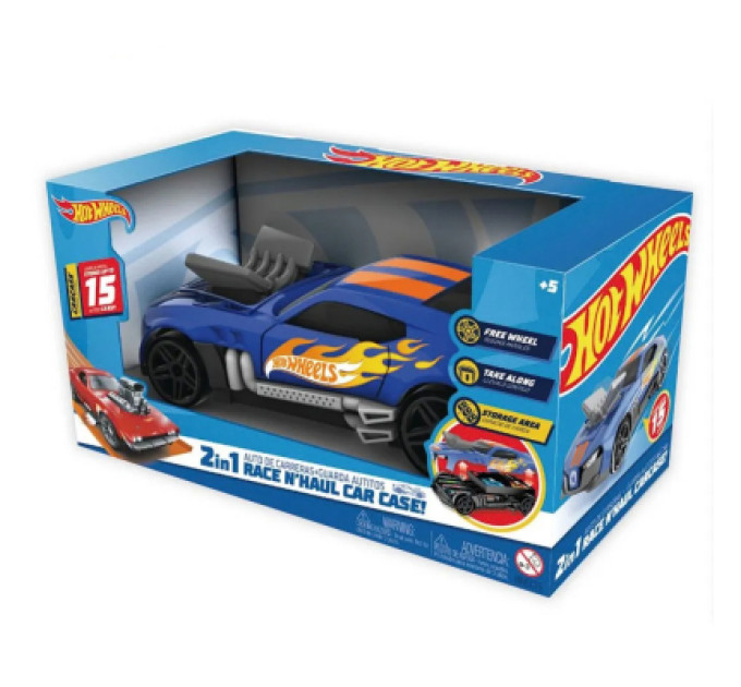 Hot Wheels Ігровий набір Hot Wheels Гоночний автомобіль-гараж 2 в 1 (HWCC15)