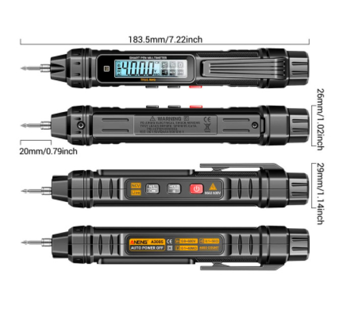 ANENG Цифровий мультиметр ANENG A3005, V, A, R (A3005)