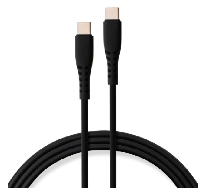 Vinga Дата кабель USB-C to USB-C 1.2m 100W Chip Silicon Black Vinga (VCDCCC21012SB)