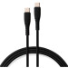 Vinga Дата кабель USB-C to USB-C 1.2m 100W Chip Silicon Black Vinga (VCDCCC21012SB)