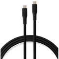 Vinga Дата кабель USB-C to USB-C 1.2m UBS3.2 Gen2 10G 100W Chip Silicon Black Vinga (VCPDCCC31012SB)