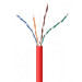 Cablexpert Звита пара,Cablexpert UPC-5004E-SOL-R, CAT5e, одножильна, алюміній під міддю (CCA з AWG24), неекранована, червоний, 305 м