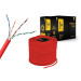 Cablexpert Звита пара,Cablexpert UPC-5004E-SOL-R, CAT5e, одножильна, алюміній під міддю (CCA з AWG24), неекранована, червоний, 305 м