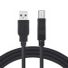 ColorWay Кабель для принтера USB 2.0 AM/BM 2.0m black ColorWay (CW-CBUB072-BK)