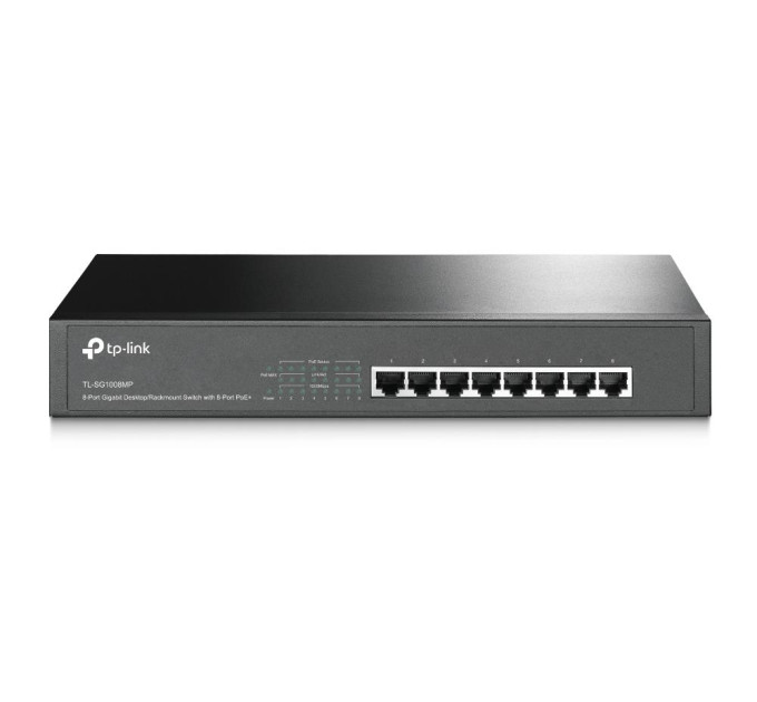 TP-Link Стієчний свитч з 8 портами PoE +, TL-SG1008MP  TP-Link
