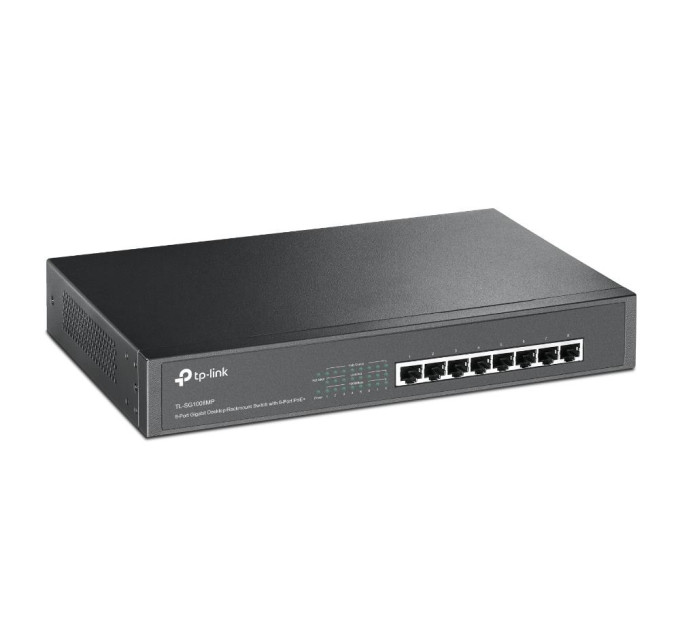 TP-Link Стієчний свитч з 8 портами PoE +, TL-SG1008MP  TP-Link