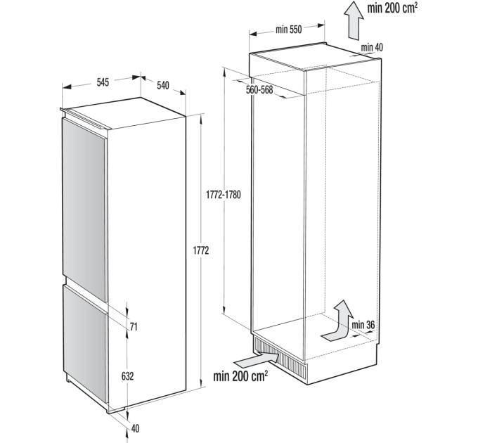 Холодильник Gorenje NRKI418EP1 