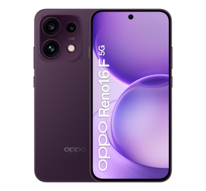 Oppo Мобільний телефон Oppo Reno16 F 5G 8/256GB Twilight Violet (OFCPH2859_VIOLET_8/256)