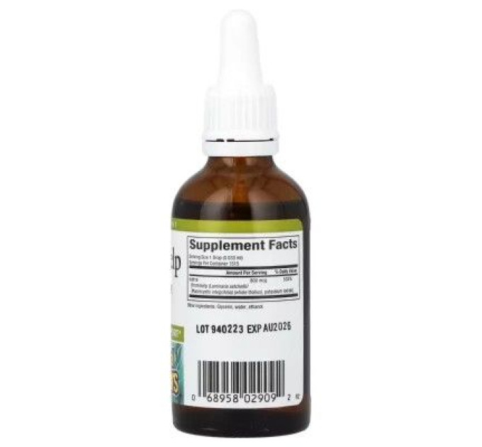 Natural Factors Вітамінно-мінеральний комплекс Natural Factors Водорості у краплях, 800 мкг, Liquid Kel, 50 мл (NFS-02909)