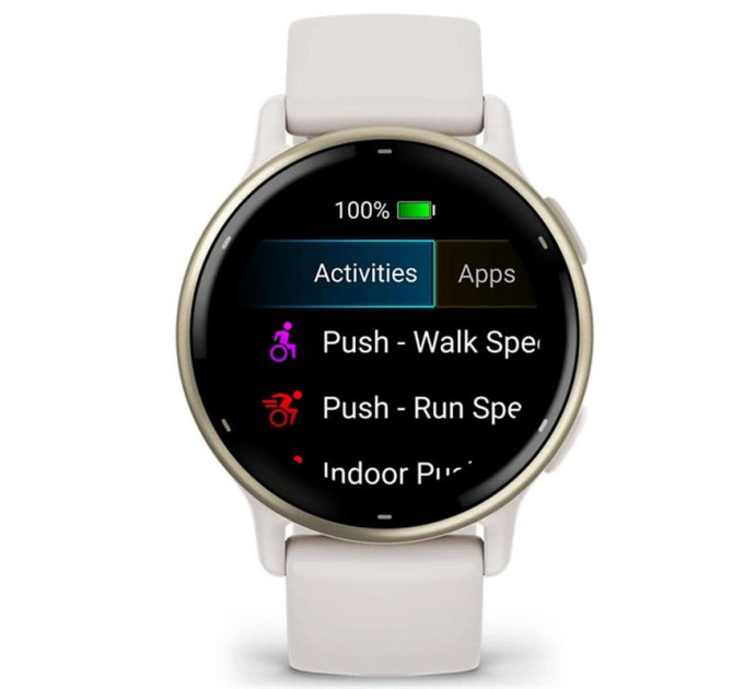 Garmin Смарт-годинник Garmin Vivoactive 5 Cream Gold Aluminum Bezel with Ivory Case and Silicone Band (010-02862-5B)